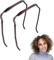 Makeup Headband for Women,2PCS Curly Headband, Mini Fashion Curly Hair Thick Hair Band, Curly Hair Fixing Tool, Invisible Hair Hoop, for Skin Care, Makeup Removal, Shower, Exercise.…
