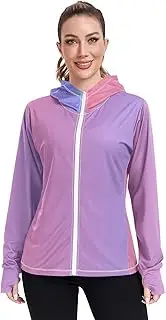 [Caihoyu] Plain Hoodie with Thumb Holes Rash Guard Shirts UPF 50+ Protection Lightweight Sweatshirt for Hiking Outdoor, Multicolor20, Small