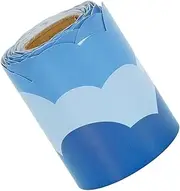 NAMOARLY Roll of Cloud Border Strips for Chalkboard School Bulletin Board Decor and Easy to Clean Wall Trim
