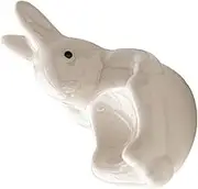 MOLUCKFU Ceramic Rabbit Egg Cup Adorable Bunny Egg Stand Minimalist Design for Home Decor and Celebrations Safe and Sturdy Ceramic Material