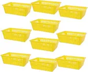 ULTECHNOVO 10PCS Plastic Coin Baskets for Game Machines Versatile Small Storage Bins for Classroom and Office Supplies Efficient Coin Organization and Household Utility