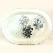BLOCH SPAL HYDRANGEA Oval Platter 15.5" NEW NEVER USED by Goetzer made Portugal