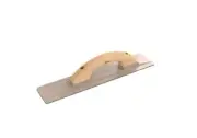 BEVEL END CAST MAGNESIUM FLOAT - 16" X 3 1/2" WOOD HANDLE