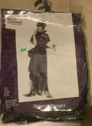 Victorian Vampira Vampire California Costume Set NEW retail packag Adult Medium