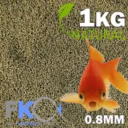 FKC Natural Goldfish, Koi Aquarium & Pond Floating Fish Food Pellets 0.8mm 1KG