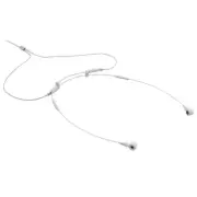 Kingdom KACLAKW Adjustable White Collar Worn Microphone-Discreet and Comfortable