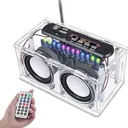 FM Radio Kits, DIY FM Radio Electronic Speaker Soldering Practice Kit with LED Indicator Remote Control for Beginners, Adults, Kids