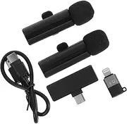 SEWACC Wireless Lapel Microphone for Creators Omnidirectional Clip Mic with Noise Cancelling for Audio for Live Streaming Interviews and Vlogging Lightweight
