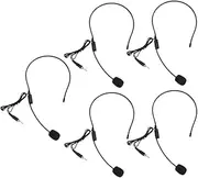 LIGIGWASH Practical Replacement for Broken Microphones 5pcs Headset Microphone Voice Amplifier Metal Wire Design