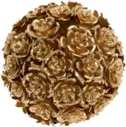 Boston International Artificial Plants Faux Topiary Kissing Ball, 3.25-Inches