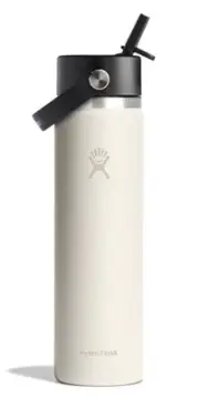 HYDRO FLASK 24 OZ WIDE FLEX STRAW CAP SURF - IVORY