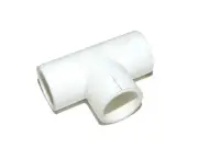 PVC PRESSURE PIPE, AIRCON PIPE TEE PIECE 15MM (5/8') - 5 PACK - RF435A