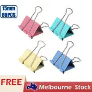 Deli Foldback Clips Color Steel Binder Bulldog Clip Paper Document Bind 15mm AU