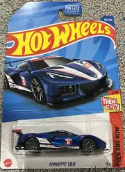 hot wheels corvette C6R, blue