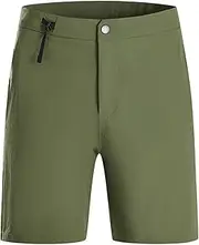 [Riismen] Outdoor Casual Golf Shorts for Men Summer Thin Stretchy Straight Fit Athletic Quick-Dry Pants