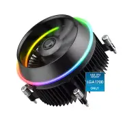 Eclipse Low-Profile ARGB CPU Cooler, 90Mm 4-Pin PWM Fan, Premium Aluminum Fins,
