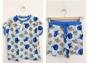 Peter Alexander Finding Nemo Kids Boys’ Pyjama Lounge Sleep Top & Shorts Set 5