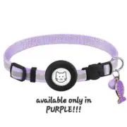 Airtag Pet Collar Reflective Nylon Adjustable Collar For Cat Puppy Anti-l'AW