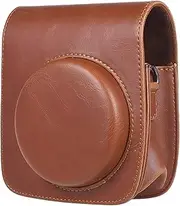Vintage PU Protective Camera Case Bag Pouch Cover Protector w/Strap for Fujifilm Instax Mini 90 Instant Film Camera