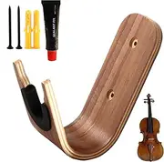 Guitar Wall Hanger - Bass Guitar Wall Mount | Wooden Ukulele Hook Wall Mount | Home Decorations String Instrument Display, Garage Storage Utility Hanger for Home Business