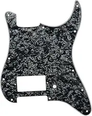 Blelsa Guitar Plastic Pickguard for for St Electric Guitar Scratch Plate Guitar Anti-Scratch Accessories Black