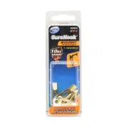 Zenith 10kg Brass Plated SureHook Masonry Picture Hanger - 3 Pack