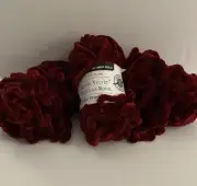 Royal Velvet Yarn by Loops & Thread Wine Red 8.8oz (Lot of 3)