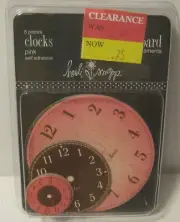 2006 HEIDI SWAPP 6 Pack Clock Faces SCRAPBOOKING Accessory NEW!!!