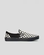 [Vans] Vans Men's Classic Slip-On Shoes in Checkerboard White/Black Size 8 8 Checkerboard White/Black