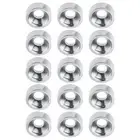 (Silver)15pcs M3 Countersunk Screw Washer Aluminium Alloy Concave Gasket WI