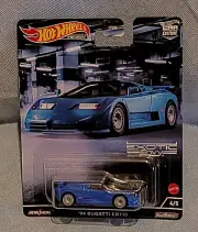 Hot Wheels Exotic Envy '94 Bugatti EB110 Premium Car. Die-Cast 1.64 Scale