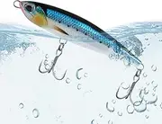 Fishing Lures Set, Reusable Slow Sinking Minnow Lures, Portable Angling Tackle Kits, Colorful Bass Shaker Bait for All Water Layers