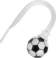 MUSISALY Curtain Holder Decorative Wall Hook Drapery Holdbacks Curtain Pull Backs Curtain Tiebacks Soccer European Curtains Football Wall Mount Curtain Tieback Metal Paint White