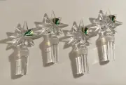 WATERFORD CRYSTAL SET OF 4 WINE BOTTLE STAR TOP STOPPER NO BOX