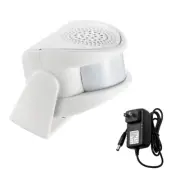 Doorbell Chime Welcome PIR Motion Sensor Alarm Shop Alert with Power Supply Kit