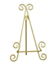 9" Gold Finish Metal Easel Plate Display Stratford