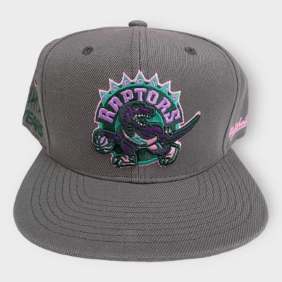 Toronto Raptors Mitchell & Ness NBA From Dusk HWC Fitted Hat Mens size 7 1/2 New