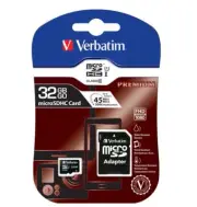 VERBATIM 32GB MicroSD SDHC SDXC Class10 UHS-I Memory Card 45MB/s Read 10MB/s Wri