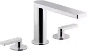 Kohler 73081-4-CP Composed Widespread Deck Mounted Tub Filler with Lever Handles