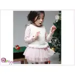 韓國STUDIO O12正品 女童刷毛背心連身裙/澎澎裙/長版上衣 粉 6-7歲