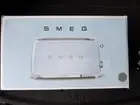 Smeg 50's Retro Style Aesthetic 4x2 Slice Toaster, Stainless Steel New