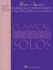 Classical Contest Solos Mezzo-Soprano Alto Vocal Sheet Music Book & Online Audio