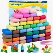Air Dry Clay, Modelling Clay for Kids, 50 Colors DIY Molding Magic Clay for w...