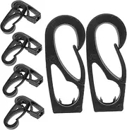 MUELODSIC 10pcs Marine Kayak Rope Clips: Lightweight Plastic Dock Line Buckles Clips for Canoe and Paddleboard Outdoor Use