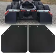 Pair of Angled Semi Truck Splash Rain Guard 24" x 24" Mud Flaps