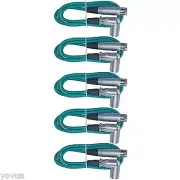 5Right angle male to straight female xlr mic microphone patch cables cords 3ft