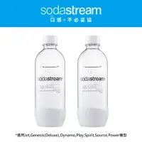 在飛比找momo購物網優惠-【Sodastream】專用水瓶(1L 2入白)