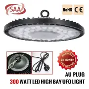 LED 300W HIGH LOW BAY WORK LIGHT FACTORY WORKSHOP WAREHOUSE GROW FLOOD DOWN LAMP