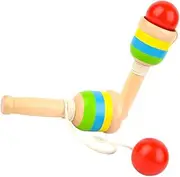 ERINGOGO 2Pcs Wooden Kendama Educational Kendama Ball Game Enhances Hand Eye Coordination for Boys