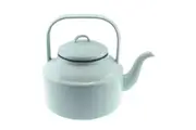 Falcon Enamel Tea Kettle 2L Duck Egg Blue and Grey Rim